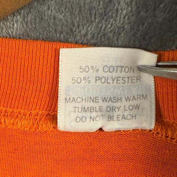 VTG 1987 Denver Broncos Super Bowl XXI Single Stitch T-Shirt Large Orange USA! - Picture 6 of 8